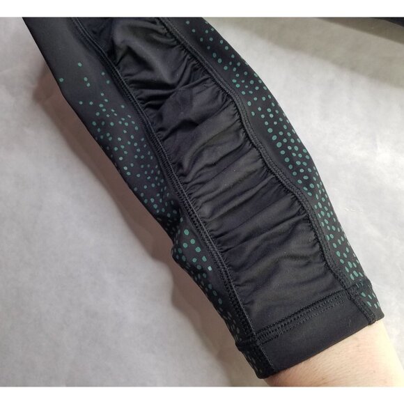 Lululemon Speed Tight IV Leggings Size 8 Lights Out Black Forage Teal Reflective - Picture 6 of 13